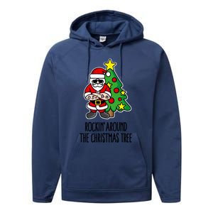 Rockin Around The Christmas Tree Performance Fleece Hoodie