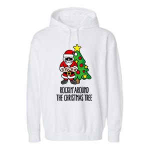 Rockin Around The Christmas Tree Garment-Dyed Fleece Hoodie