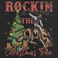 Rockin Around The Christmas Tree Cowboy Western Cool Comfort Performance Bucket Hat