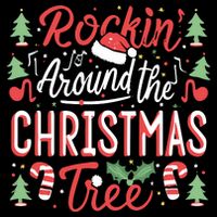 Rockin Around The Christmas Tree Music Note Music Teacher Drawstring Bag