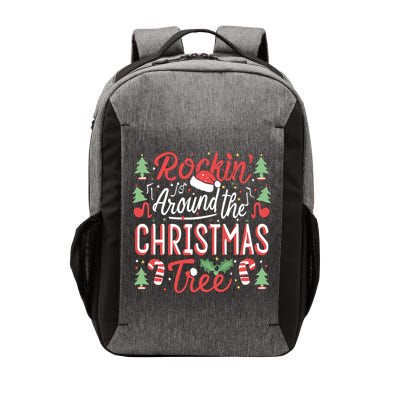 Rockin Around The Christmas Tree Music Note Music Teacher Vector Backpack