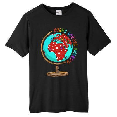 Reads Across That America Reading Lover Teacher Reader Tall Fusion ChromaSoft Performance T-Shirt