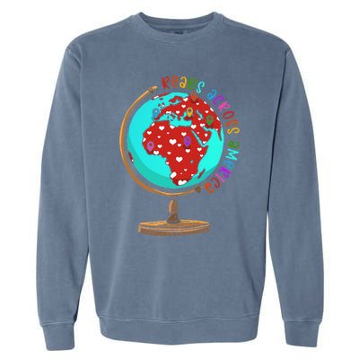 Reads Across That America Reading Lover Teacher Reader Garment-Dyed Sweatshirt