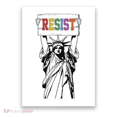 Resist Anti Trump Political Protest Poster