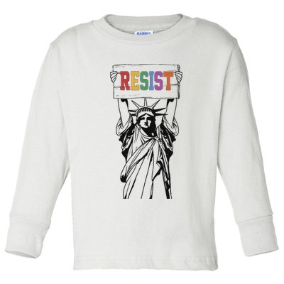 Resist Anti Trump Political Protest Toddler Long Sleeve Shirt