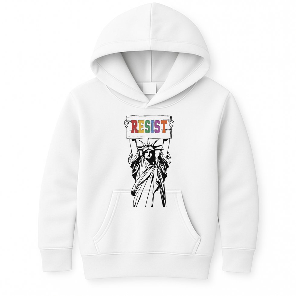Resist Anti Trump Political Protest Kids Hoodie