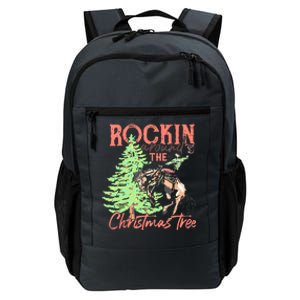 Rockin' Around The Christmas Tree Cowboy Santa Ride Horse Daily Commute Backpack