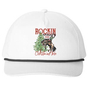 Rocking Around The Christmas Tree Retro Cowboy Christmas Snapback Five-Panel Rope Hat