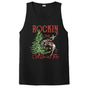 Rocking Around The Christmas Tree Retro Cowboy Christmas PosiCharge Competitor Tank