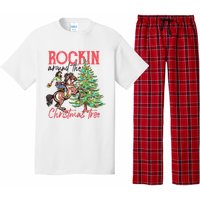 Rockin Around The Christmas Tree Western Cowboy Cowgirl Pajama Set