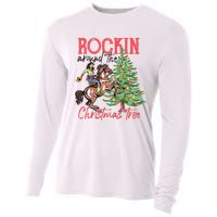 Rockin Around The Christmas Tree Western Cowboy Cowgirl Cooling Performance Long Sleeve Crew