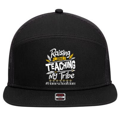 Raising And Teaching My Tribe Homeschool Mom Homeschooling 7 Panel Mesh Trucker Snapback Hat