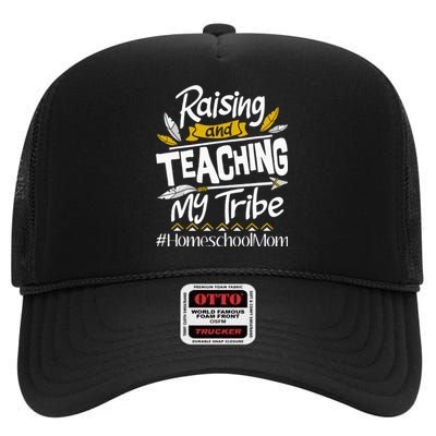 Raising And Teaching My Tribe Homeschool Mom Homeschooling High Crown Mesh Back Trucker Hat