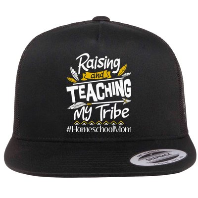 Raising And Teaching My Tribe Homeschool Mom Homeschooling Flat Bill Trucker Hat