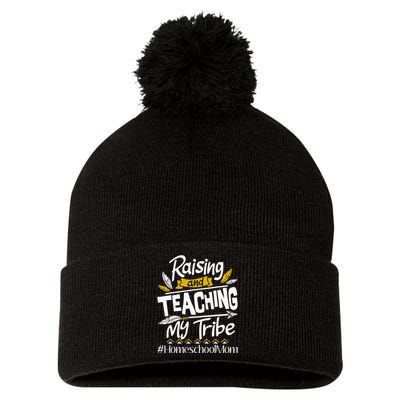 Raising And Teaching My Tribe Homeschool Mom Homeschooling Pom Pom 12in Knit Beanie