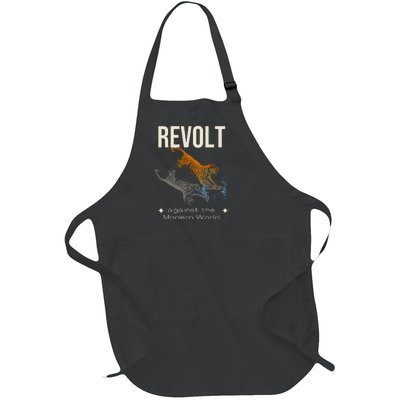 Revolt Against The Modern World Ride The Tiger Julius Evola Full-Length Apron With Pockets