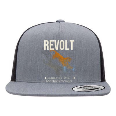 Revolt Against The Modern World Ride The Tiger Julius Evola Flat Bill Trucker Hat