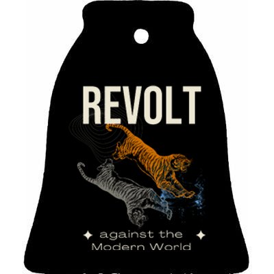 Revolt Against The Modern World Ride The Tiger Julius Evola Ceramic Bell Ornament