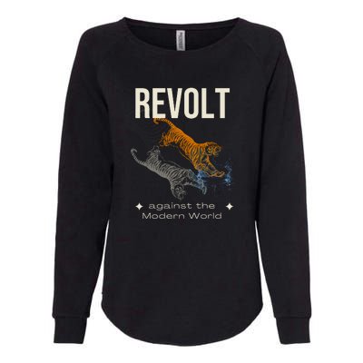 Revolt Against The Modern World Ride The Tiger Julius Evola Womens California Wash Sweatshirt