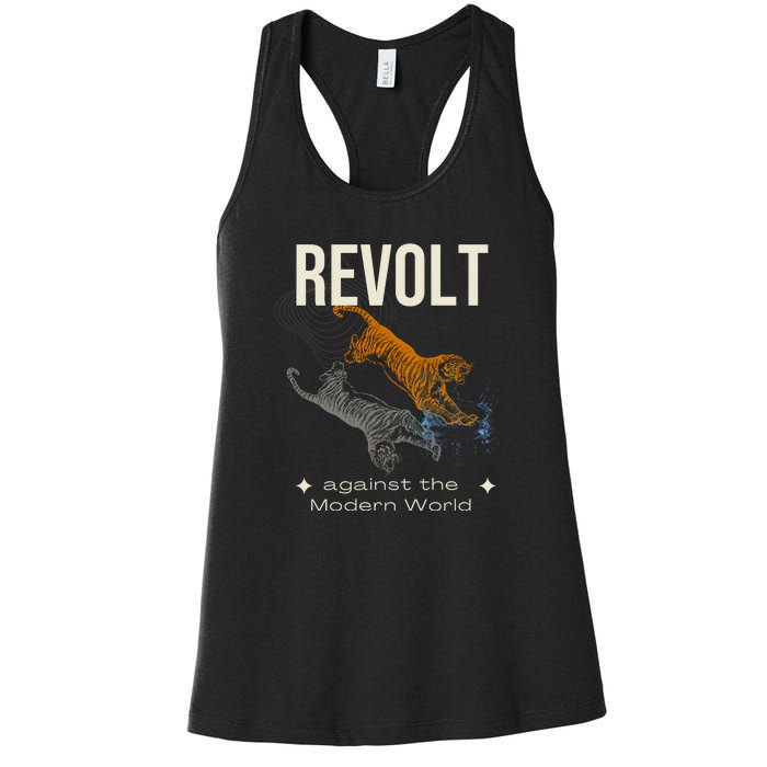 Revolt Against The Modern World Ride The Tiger Julius Evola Women's Racerback Tank