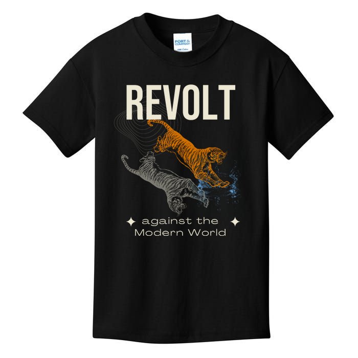 Revolt Against The Modern World Ride The Tiger Julius Evola Kids T-Shirt