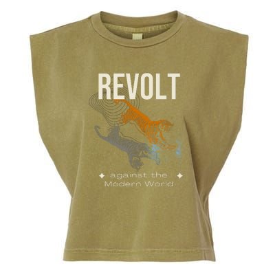 Revolt Against The Modern World Ride The Tiger Julius Evola Garment-Dyed Women's Muscle Tee