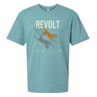 Revolt Against The Modern World Ride The Tiger Julius Evola Sueded Cloud Jersey T-Shirt