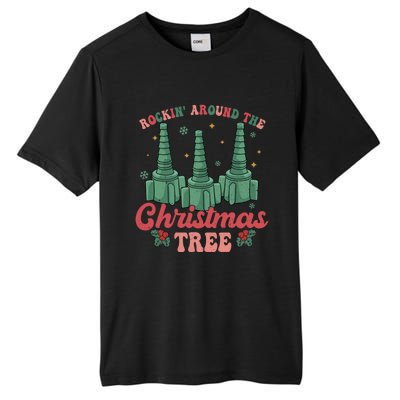 Rocking Around The Christmas Tree Respiratory Therapist Xmas Gift Tall Fusion ChromaSoft Performance T-Shirt