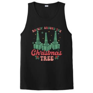 Rocking Around The Christmas Tree Respiratory Therapist Xmas Gift PosiCharge Competitor Tank