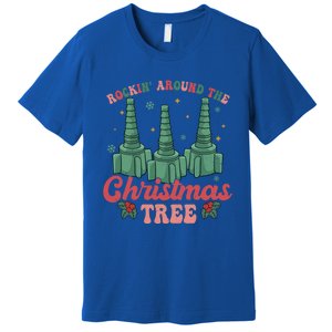 Rocking Around The Christmas Tree Respiratory Therapist Xmas Gift Premium T-Shirt