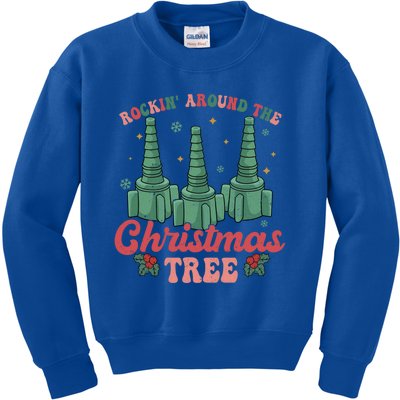 Rocking Around The Christmas Tree Respiratory Therapist Xmas Gift Kids Sweatshirt