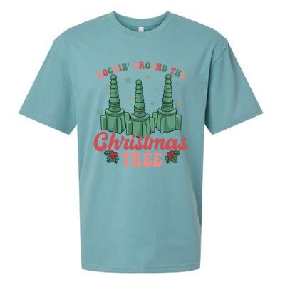 Rocking Around The Christmas Tree Respiratory Therapist Xmas Gift Sueded Cloud Jersey T-Shirt