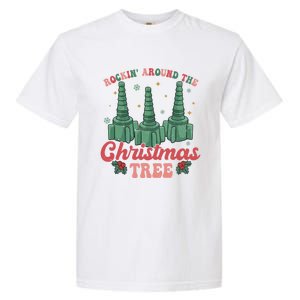 Rocking Around The Christmas Tree Respiratory Therapist Xmas Gift Garment-Dyed Heavyweight T-Shirt