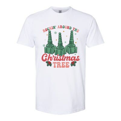 Rocking Around The Christmas Tree Respiratory Therapist Xmas Gift Softstyle CVC T-Shirt