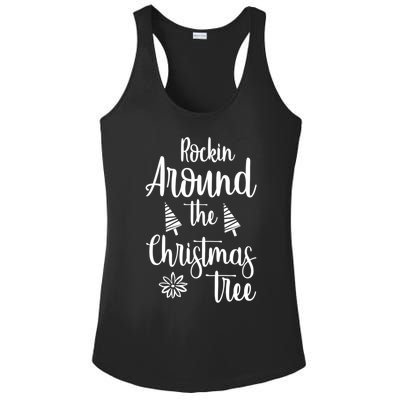 Rockin Around The Christmas Tree Gift Ladies PosiCharge Competitor Racerback Tank