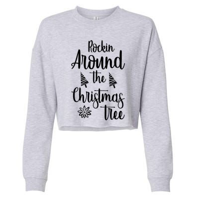 Rockin Around The Christmas Tree Gift Cropped Pullover Crew