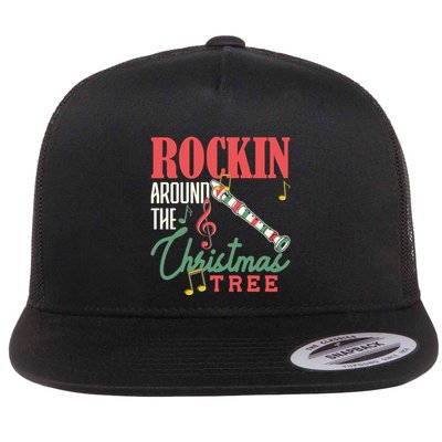 Rockin Around The Christmas Tree Recorder Pyjamas Cool Gift Flatbill Hat