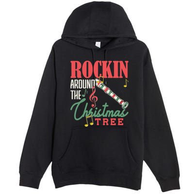 Rockin Around The Christmas Tree Recorder Pyjamas Cool Gift Premium Pullover Hoodie