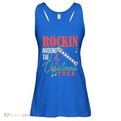 Rockin Around The Christmas Tree Recorder Pyjamas Cool Gift Ladies Essential Flowy Tank