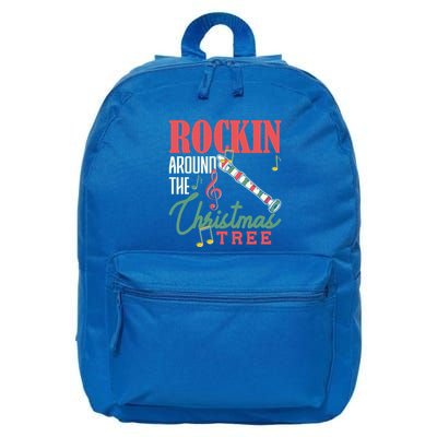 Rockin Around The Christmas Tree Recorder Pyjamas Cool Gift 16 in Basic Backpack
