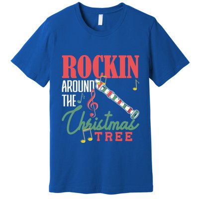 Rockin Around The Christmas Tree Recorder Pyjamas Cool Gift Premium T-Shirt