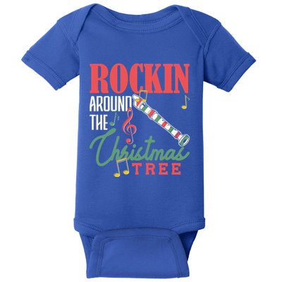 Rockin Around The Christmas Tree Recorder Pyjamas Cool Gift Baby Bodysuit