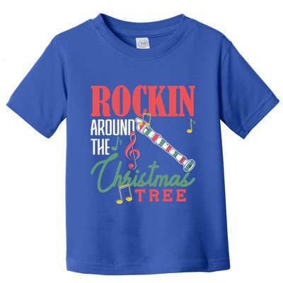 Rockin Around The Christmas Tree Recorder Pyjamas Cool Gift Toddler T-Shirt