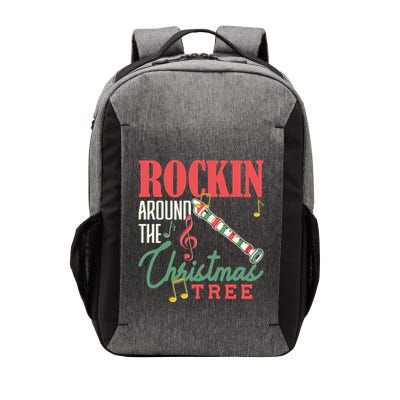 Rockin Around The Christmas Tree Recorder Pyjamas Cool Gift Vector Backpack