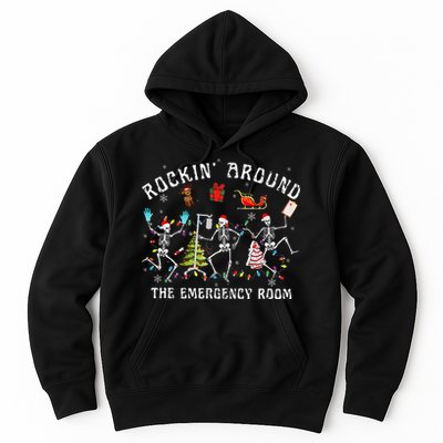 Rocking Around The Emergency Room Nurse Christmas Hoodie