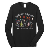 Rocking Around The Emergency Room Nurse Christmas Long Sleeve Shirt