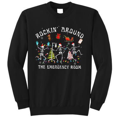 Rocking Around The Emergency Room Nurse Christmas Sweatshirt