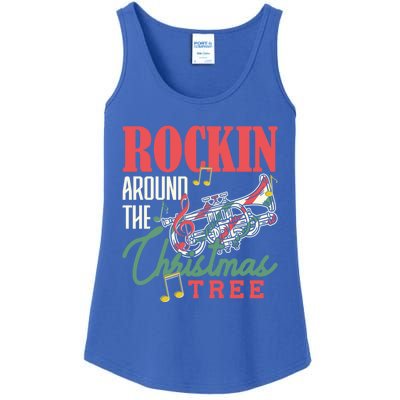 Rockin Around The Christmas Tree Trumpet Pyjamas Gift Ladies Essential Tank