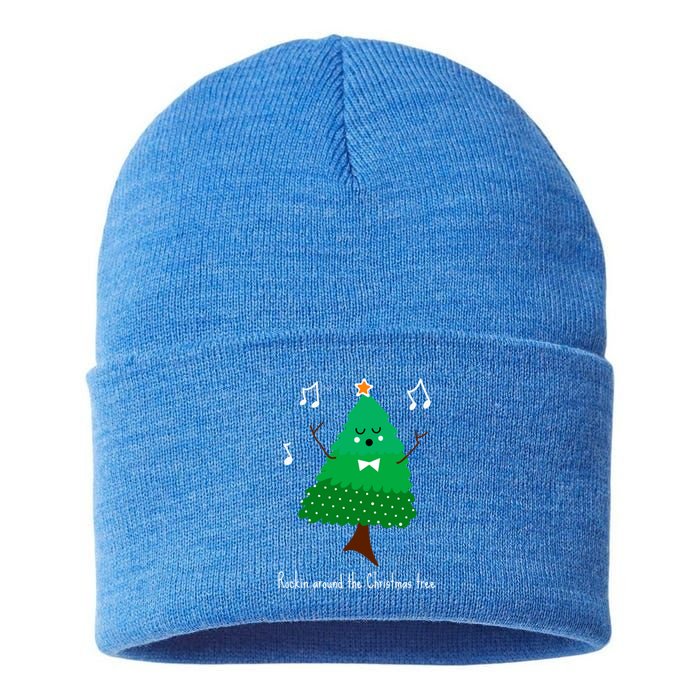 Rockin Around The Christmas Tree Unisex Gift Sustainable Knit Beanie