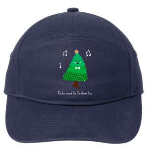 Rockin Around The Christmas Tree Unisex Gift 7-Panel Snapback Hat